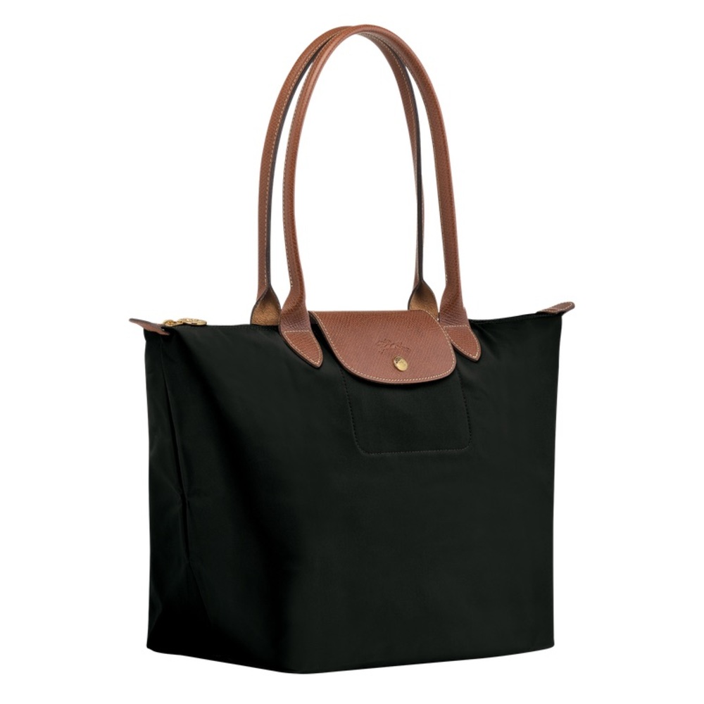 Le Pliage Nylon large Shoulder Tote Recycled Canvas in Black